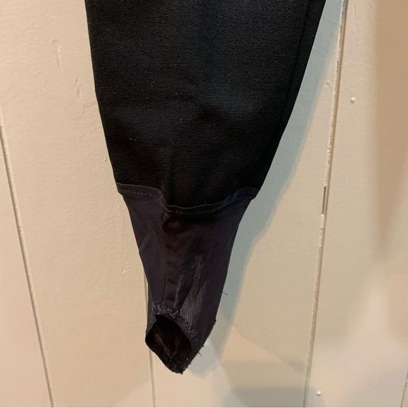 Schoeller of Switzerland Black Wool Blend Vintage Zip Warm Stirrups Ski Pants 8 - Picture 4 of 10